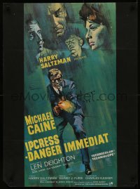 8a0569 IPCRESS FILE French 23x31 1965 Michael Caine in the most daring sexpionage story, different!