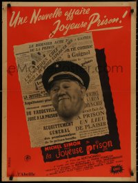 8a0571 LA JOYEUSE PRISON French 23x32 1956 great image of police officer Michel Simon!