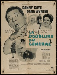 8a0583 ON THE DOUBLE French 24x32 1961 great images of wacky Danny Kaye, plus sexy Diana Dors!