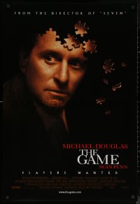 8a0872 GAME DS 1sh 1997 cool image of Michael Douglas partly made of puzzle pieces!