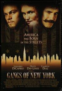 8a0874 GANGS OF NEW YORK DS 1sh 2002 Scorsese, Leonardo DiCaprio, Cameron Diaz, Daniel Day-Lewis!