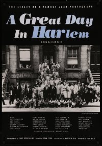 8a0888 GREAT DAY IN HARLEM 1sh 1994 great portrait of jazz musicians & family in New York!