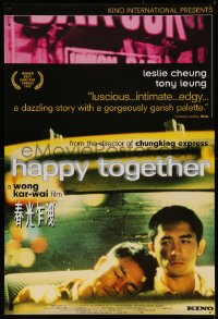 8a0893 HAPPY TOGETHER 1sh 1997 Wong Kar Wai, homosexuals travel to Argentina and break up!