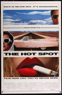 8a0905 HOT SPOT DS 1sh 1990 cool close up smoking & Cadillac image, directed by Dennis Hopper!