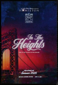 8a0916 IN THE HEIGHTS teaser DS 1sh 2020 New York City, musical stage play by Lin-Manuel Miranda!