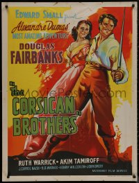 8a0290 CORSICAN BROTHERS Indian R1960s different art of Douglas Fairbanks Jr. & Warrick by Pinto!
