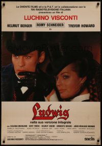 8a0317 LUDWIG Italian 1sh R1980s Luchino Visconti, Helmut Berger as the Mad King of Bavaria!