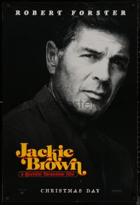 8a0937 JACKIE BROWN teaser 1sh 1997 Quentin Tarantino, cool close-up image of Robert Forster!