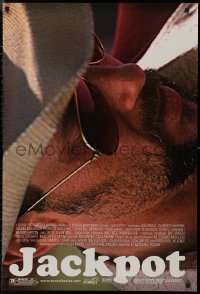 8a0938 JACKPOT 1sh 2001 Michael Polish, Adam Bladwin, extreme close-up of cowboy Jon Gries!