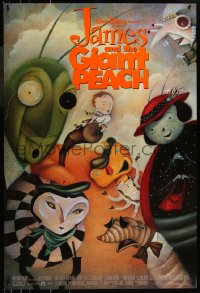 8a0939 JAMES & THE GIANT PEACH 1sh 1996 Walt Disney, Roald Dahl, wonderful Lane Smith artwork!