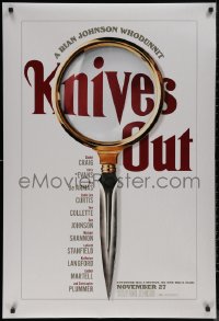 8a0956 KNIVES OUT teaser DS 1sh 2019 everyone has a motive but no clue, A Rian Johnson whodunnit!