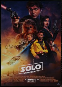 8a0345 SOLO advance Lebanese 2018 A Star Wars Story, Howard, full color style cast montage!