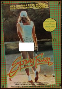 8a0346 SPRING FEVER Lebanese 1984 Canadian beach comedy, sexy tennis court image!