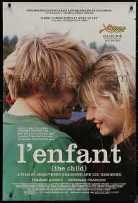 8a0959 L'ENFANT DS 1sh 2006 teen couple has baby which father tries to sell on the black market!