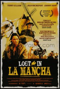 8a0983 LOST IN LA MANCHA 1sh 2002 about Terry Gilliam's Who Killed Don Quixote, Johnny Depp!