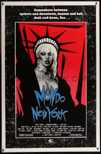 8a1003 MONDO NEW YORK 1sh 1988 Harvey Keith, image of punk Statue of Liberty on red background!