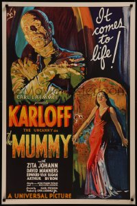 8a0072 MUMMY S2 poster 1997 $450,000 image at a fraction of the price, art of Boris Karloff!