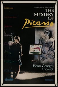 8a1016 MYSTERY OF PICASSO 1sh R1986 Le Mystere Picasso, Henri-Georges Clouzot & Pablo!