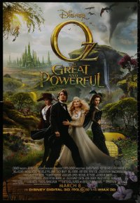 8a1036 OZ: THE GREAT & POWERFUL advance DS 1sh 2013 Raimi, James Franco, Mila Kunis, Rachel Weisz!