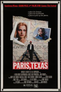 8a1037 PARIS, TEXAS 1sh 1984 Wim Wenders, image of Nastassja Kinski, Harry Dean Stanton!