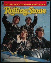 8a0211 BEATLES 18x23 special poster 1984 John, Paul, George & Ringo on Rolling Stone cover!