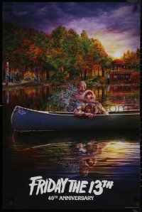 8a0221 FRIDAY THE 13th 24x36 special poster 2020 40th anniversary artwork by Joel Robinson!