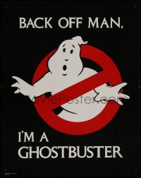 8a0223 GHOSTBUSTERS 22x28 special poster 1984 Ivan Reitman, back off man, I'm a Ghostbuster!