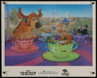 8a0224 GREAT MOUSE DETECTIVE 24x31 special 1986 Disneyland, tribute for 31st birthday, tea cup ride!
