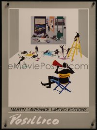 8a0229 LEO POSILLICO 25x34 special poster 1986 Martin Lawrence limited editions art!