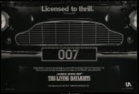 8a0231 LIVING DAYLIGHTS 12x18 special poster 1986 great image of classic Aston Martin car grill!
