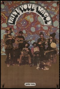 8a0250 PAINT YOUR WAGON 24x36 special poster 1969 Peter Max art of The Nitty Gritty Dirt Band!