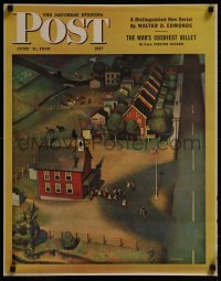 8a0259 SATURDAY EVENING POST 22x28 special poster 1945 cover from June 9, John Falter art!