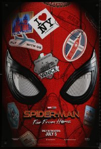 8a1109 SPIDER-MAN: FAR FROM HOME teaser DS 1sh 2019 Marvel Comics, Tom Holland in title role!