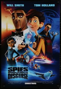8a1110 SPIES IN DISGUISE style D advance DS 1sh 2019 Will Smith, Tom Holland, super spy, super fly!