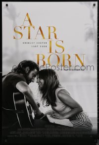8a1112 STAR IS BORN advance DS 1sh 2018 Bradley Cooper stars and directs, romantic image w/Lady Gaga!