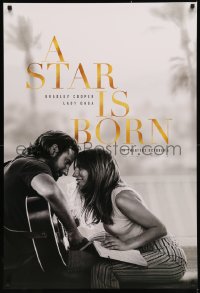 8a1113 STAR IS BORN teaser DS 1sh 2018 Bradley Cooper stars and directs, romantic image w/Lady Gaga!