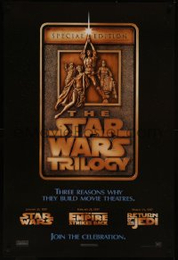8a1122 STAR WARS TRILOGY style F 1sh 1997 George Lucas, Empire Strikes Back, Return of the Jedi!