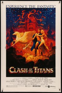 8b0031 CLASH OF THE TITANS linen 1sh 1981 Ray Harryhausen, fantasy art by Greg & Tim Hildebrandt!
