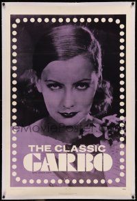 8b0032 CLASSIC GARBO linen 1sh 1971 great super close portrait of the legendary leading lady!
