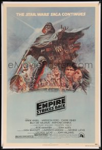 8b0055 EMPIRE STRIKES BACK linen style B NSS style 1sh 1980 George Lucas classic, art by Tom Jung!