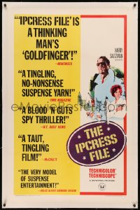 8b0110 IPCRESS FILE linen 1sh 1965 Michael Caine in the most daring sexpionage story you'll ever see!