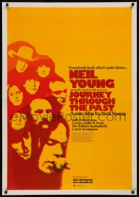 8b0114 JOURNEY THROUGH THE PAST linen 25x37 1sh 1973 Neil Young, everybody look what's goin' down!