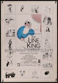 8b0128 LINE KING linen 1sh 1996 Al Hirschfeld Story, art of Marx Bros., Streisand, Hepburn & more!