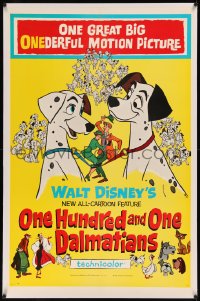 8b0171 ONE HUNDRED & ONE DALMATIANS linen 1sh 1961 most classic Walt Disney canine family cartoon!
