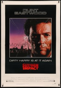 8b0232 SUDDEN IMPACT linen 1sh 1983 Clint Eastwood is at it again as Dirty Harry, great image!