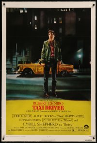 8b0236 TAXI DRIVER linen 1sh 1976 Guy Peellaert art of Robert De Niro, Martin Scorsese classic!