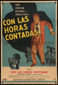 8c0251 D.O.A. linen Argentinean 1950 Edmond O'Brien had 48 hours to avenge his own murder, classic!