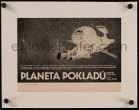 8c0193 TREASURE PLANET linen Czech 9x12 1983 Rumen Petkov's Planetata na sakrovishtata, different!