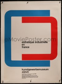 8c0007 ESTHETIQUE INDUSTRIELLE EN FRANCE linen 36x50 Swiss museum/art exhibition 1963 held in Zurich!