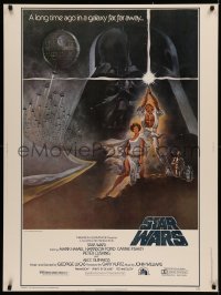 8d0195 STAR WARS style A 30x40 1977 George Lucas classic sci-fi epic, iconic art by Tom Jung!